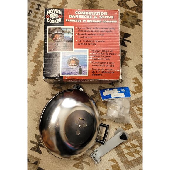 NEW! Rover Cooker Combination Barbecue & Stove Stainless Steel 14" Marine - RV - Picture 3 of 5